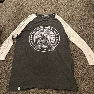 Rare Dutch bros shirt 3/4 sleeve shirt